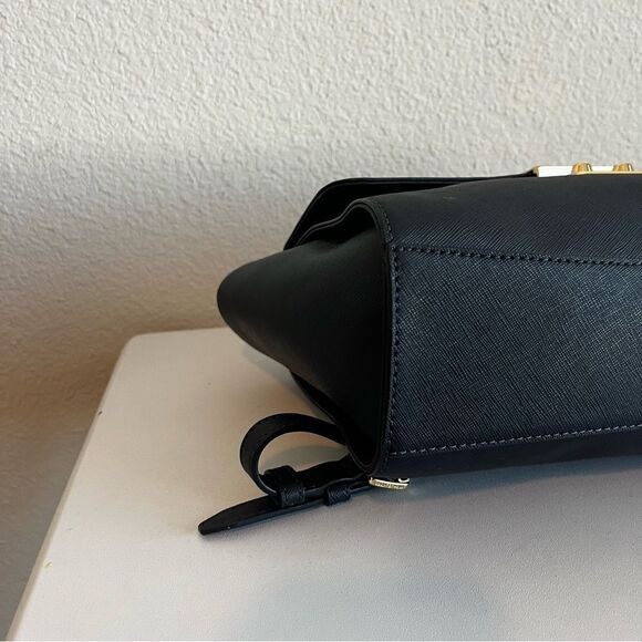 MICHAEL KORS Blue Selma Mercer Raven Bedford Chain Satchel Crossbody - Picture 10 of 13